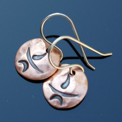 Copper Chalice Earrings