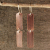 $33 - Copper Stream Earrings- Linen