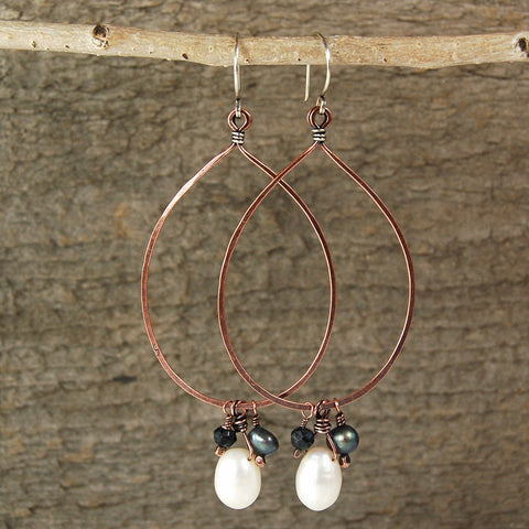 $39 - Pearl Moon Earrings