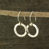 $22 - Simple Circle Earrings- Hammered