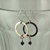 $33 - Black Eclipse Earrings