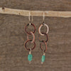 $33 - Turquoise Chain Earrings