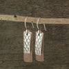 $33 - Copper & Silver Tower Earrings