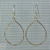 $34 - Tear Drop Earrings - Gold - Large